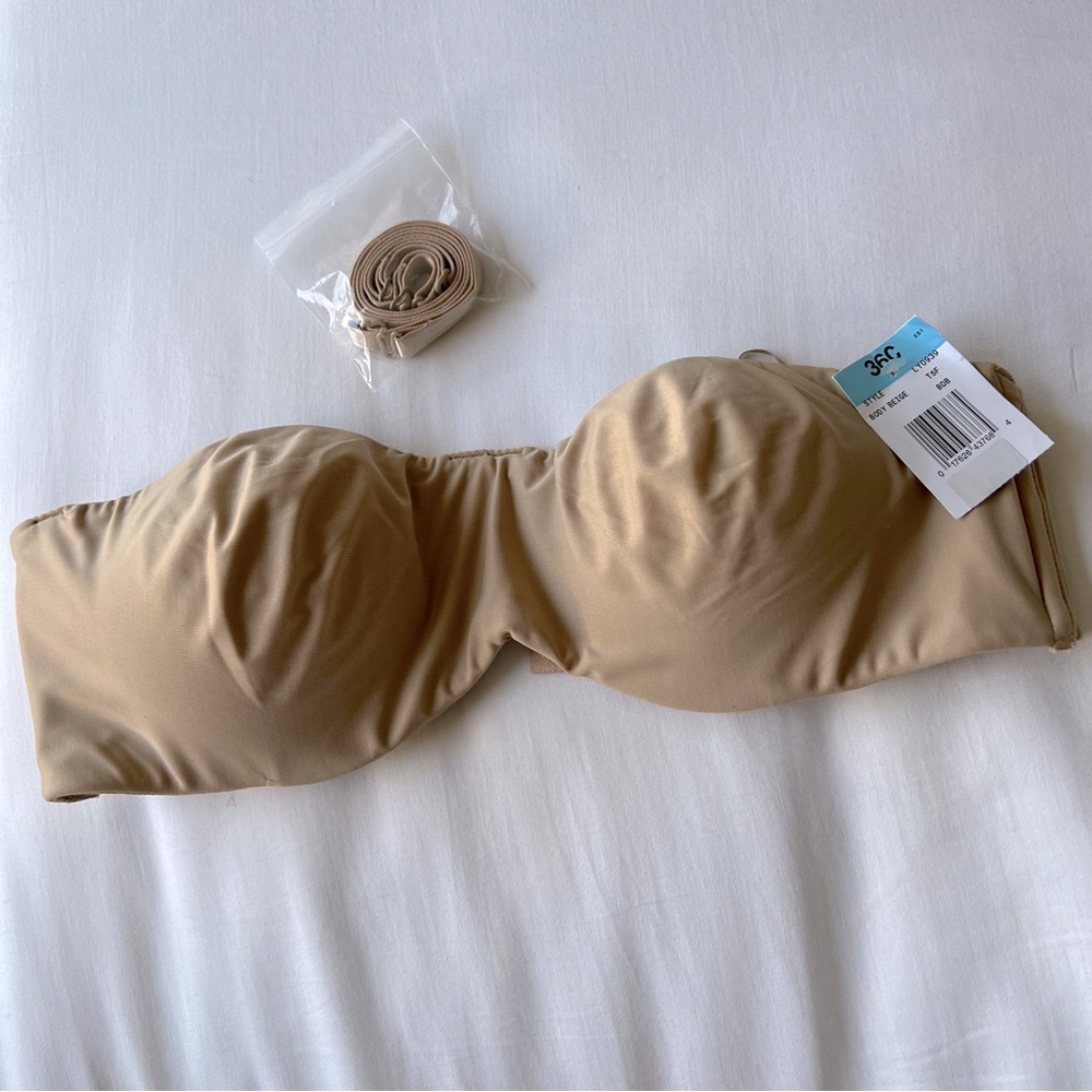 NWT Nude Strapless Bra